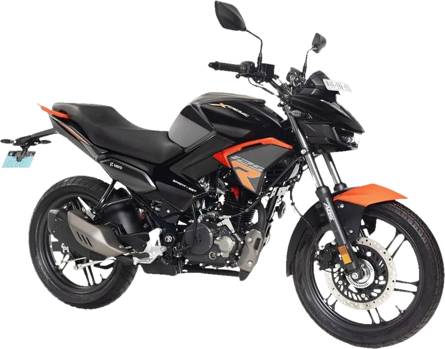 Hero Xtreme 125R (Black / Orange) on rent in Balasore